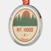 Mt. Hood Wilderness Metalen Ornament (Links)