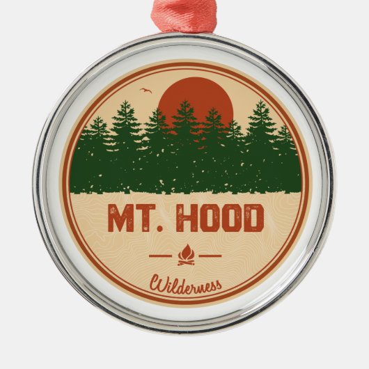 Mt. Hood Wilderness Metalen Ornament (Voorkant)