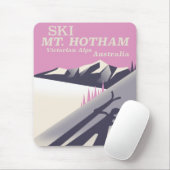 Mt. Hotham, Victoriaanse Alpen ski-poster. Muismat (Met muis)