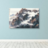 MT. HUANG SHAN CANVAS AFDRUK (Insitu (Houten vloer))