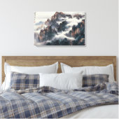 MT. HUANG SHAN CANVAS AFDRUK (Insitu (Slaapkamer))
