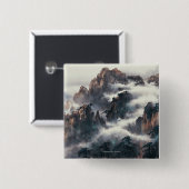 MT. HUANG SHAN VIERKANTE BUTTON 5,1 CM (Voorkant /achterkant)