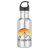 Mt. Hunter Alaska Retro Waterfles (Voorkant)