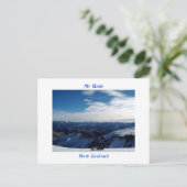 Mt Hutt, Nieuw-Zeeland Briefkaart (Staand voorkant)