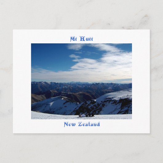 Mt Hutt, Nieuw-Zeeland Briefkaart (Voorkant)