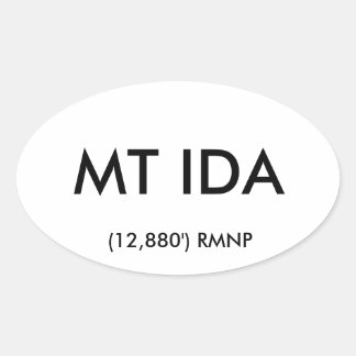 MT IDA ovale Sticker