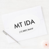 MT IDA ovale Sticker (Envelop)