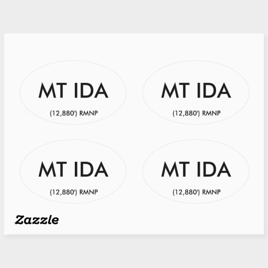 MT IDA ovale Sticker (Vel)