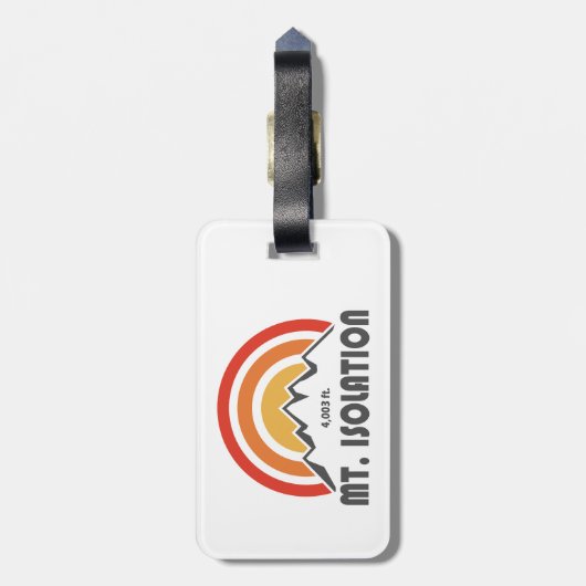 Mt. Isolation New Hampshire Bagagelabel (Achterkant verticaal)