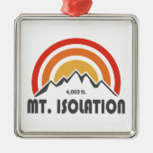 Mt. Isolation New Hampshire Metalen Ornament (Voorkant)
