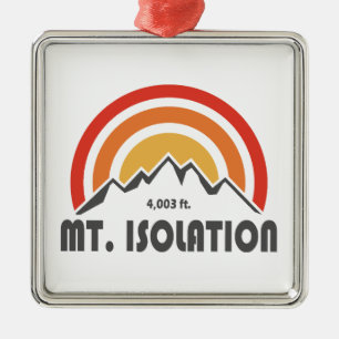 Mt. Isolation New Hampshire Metalen Ornament