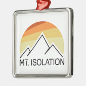 Mt. Isolation New Hampshire Retro Metalen Ornament (Links)