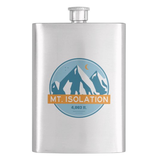 Mt. Isolation New Hampshire Stars Moon Flacon (Voorkant)