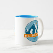 Mt. Isolation New Hampshire Stars Moon Tweekleurige Koffiemok (Voorkant rechts)