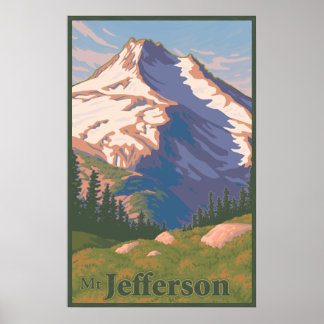  Mt. Jefferson Travel Poster
