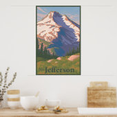Mt. Jefferson Travel Poster (Keuken)