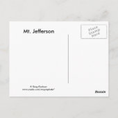 Mt. Jefferson van Black Butte Briefkaart (Achterkant)