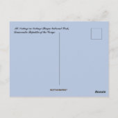 Mt Kahuzi Democratische Republiek Congo Briefkaart (Achterkant)