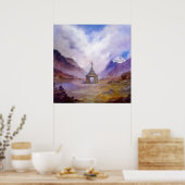 Mt Kailash Stupa Tibet door Lynda Vugler Poster (Keuken)