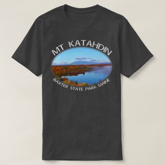 Mt Katahdin Autumn Maine Scenic Beauty T-shirt (Design voorkant)