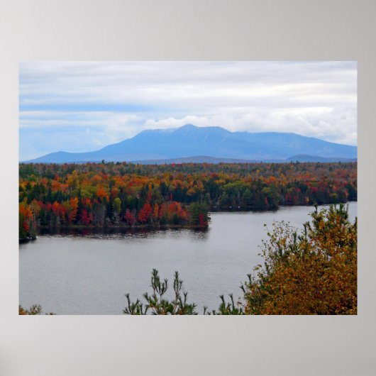 Mt. Katahdin in Herfst Poster (Voorkant)