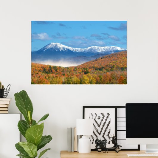 Mt Katahdin Photo Scenery Poster (Thuiskantoor)
