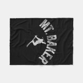 Mt Ker Ski Mount Ker Washington Skien Cool Winter Fleece Deken (Voorkant (Horizontaal))