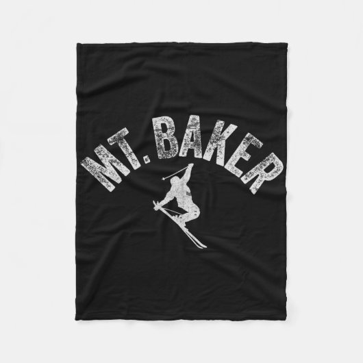 Mt Ker Ski Mount Ker Washington Skien Cool Winter Fleece Deken (Voorkant)