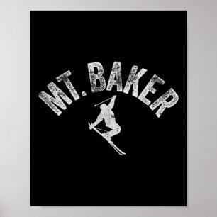 Mt Ker Ski Mount Ker Washington Skien Cool Winter Poster