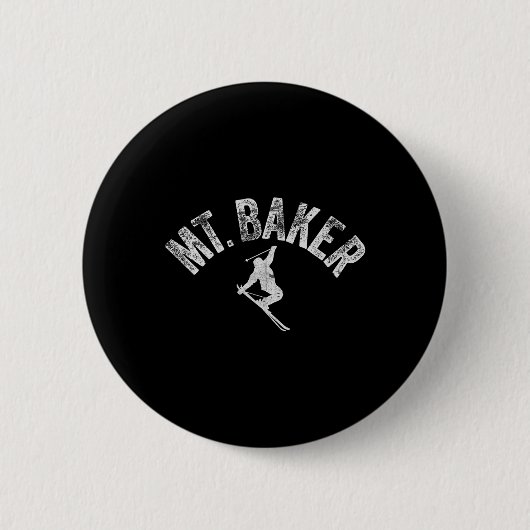 Mt Ker Ski Mount Ker Washington Skien Koude Winter Ronde Button 5,7 Cm (Voorkant)