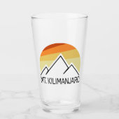 Mt. Kilimanjaro Retro Glas (Voorkant)