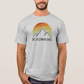Mt. Kilimanjaro Retro T-shirt (Voorkant)
