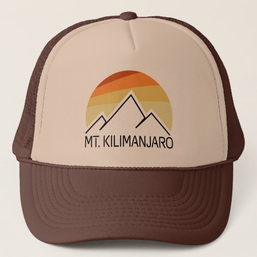 Mt. Kilimanjaro Retro Trucker Pet (Voorkant)