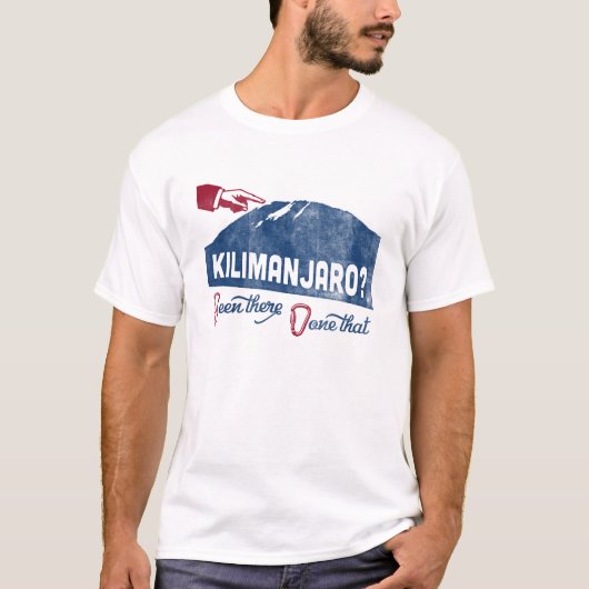 Mt Kilimanjaro T-shirt Mountain T-shirt (Voorkant)