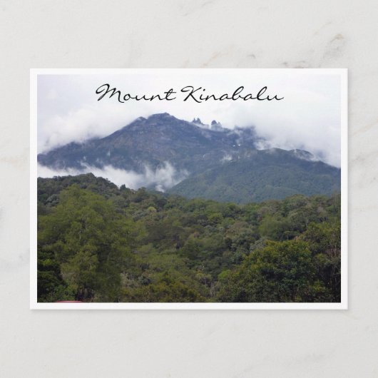 mt kinabalu afstand briefkaart (Voorkant)