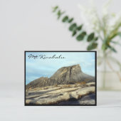 mt kinabalu rock briefkaart (Staand voorkant)