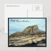 mt kinabalu rock briefkaart (Voorkant / Achterkant)
