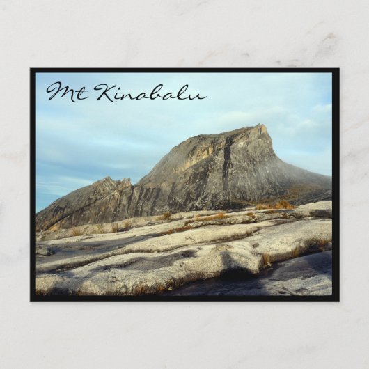 mt kinabalu rock briefkaart (Voorkant)