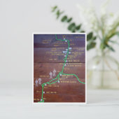 mt kinabalu - verkeersseinen briefkaart (Staand voorkant)