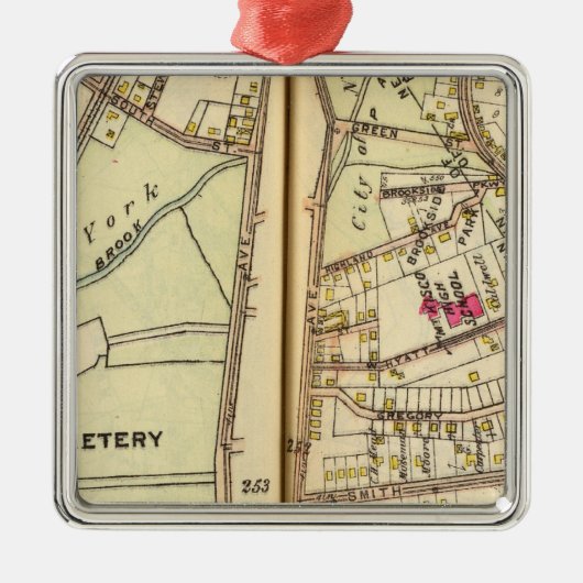 Mt. Kisco, New York Metalen Ornament (Voorkant)