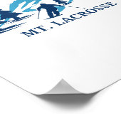 Mt. Lacrosse Wisconsin Ski Resort Skiër _1 Poster (Hoek)