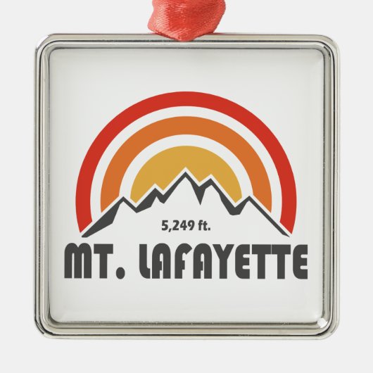 Mt. Lafayette New Hampshire Metalen Ornament (Voorkant)