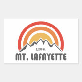 Mt. Lafayette New Hampshire Rechthoekige Sticker (Voorkant)
