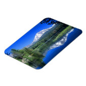 Mt. Lassen stijgt boven Manzanita Lake Magneet (Linkerzijde)