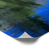 Mt. Lassen stijgt boven Manzanita Lake Poster (Hoek)