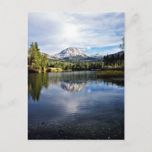 Mt. Lassen van het meer van Manzanita Briefkaart (Voorkant)