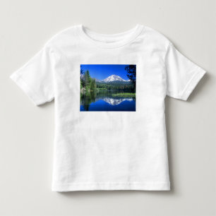 Mt. Lassen verrijst boven Manzanita Lake Kinder Shirts