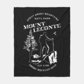 Mt Leconte Great Smoky Mountains Fleece Deken (Voorkant)