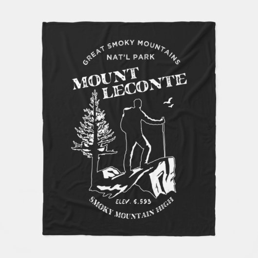 Mt Leconte Great Smoky Mountains Fleece Deken (Voorkant)