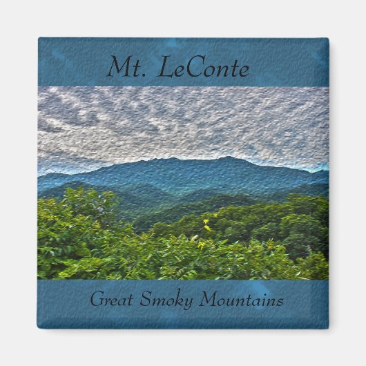 Mt. LeConte, Great Smoky Mountains Photo Magnet (Voorkant)